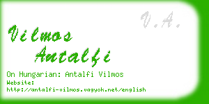 vilmos antalfi business card